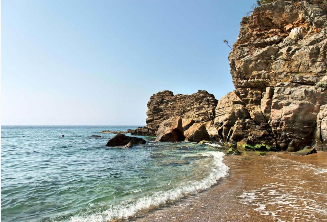 T2 Calme Proche Plage Bonporteau Avec Clim Et Parking Cavalaire-sur-Mer Exteriör bild